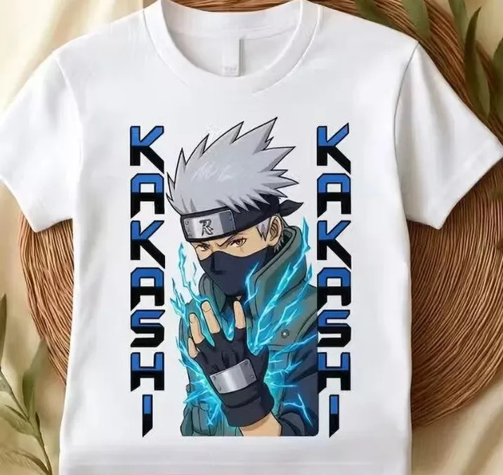KAKASHI HATAKE NARUTO ANIME PRINTED T-SHIRT FOR BOYS & GIRLS